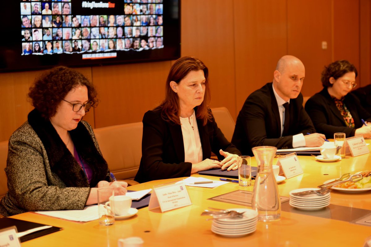 IsraelMFA's tweet photo. The UN Special Representative on Sexual Violence visit to Israel at the initiative of the Ministry of Foreign Affairs and the Israeli delegation to the UN

Pramila Patten, the UN Special Representative of the Secretary-General on Sexual Violence in Conflict concluded last week her visit to Israel at the initiative of the Division for International Organizations of the Ministry of Foreign Affairs’ and Israel's Ambassador to the United Nations, Gilad Erdan.

 Patten visited the headquarters of the Hostage and Missing Families Forum and met with abductees who had returned from Hamas captivity and with families of abductees who are still in Gaza. Patten listened at length to the testimonies and stories and promised to use all the means at her disposal to bring about the release of the abductees.
After her meeting, she proceeded to Camp Shura, where she met Capt. (res.) Avigail Bar Asher, head of the Military Rabbinate's Female Corpse Identification Team, who described the unit’s work as reflected through the brutal evidence discovered at the identification center since Saturday October 7.

Later, Patten toured the headquarters of Unit 105 of Lahav 433 of the Israel Police, where she was briefed about the activities of the national investigation against Hamas terrorists and the collection of evidence regarding the sexual assaults, abductions and massacres committed by the terrorists by the heads of the unit.

Patten also visited the western Negev communities, where she spoke with eyewitnesses at Kibbutz Be’eri, at the site of the Nova Music Festival and at the Nahal Oz military camp.
At Kibbutz Be’eri, Patten met with local resident Or Yelin and volunteer of the ZAKA emergency response team Yossi Landau and listened to their testimonies regarding the atrocities that were enacted there.
Patten was invited to Israel by the Ministry of Foreign Affairs and UN Ambassador Gilad Erdan so that she could witness the extent of the atrocities for herself and bring Hamas’ crimes to the attention of the international authorities.

The UN Special Representative is due to present the findings of her visit to the UN Secretary-General to facilitate the designation of a section of the annual report on sexual crimes to the events of October 7.