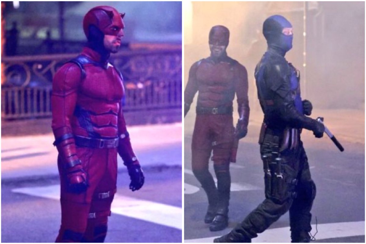 MAIRTVCRAVE's tweet photo. BREAKING NEWS: New set photos from Born Again reveal Matt's new Daredevil suit and Bullseye
(via: Just Jared)
#DaredeBornAgain #Bullseye #mcu https://t.co/mGJ9P0tSXF