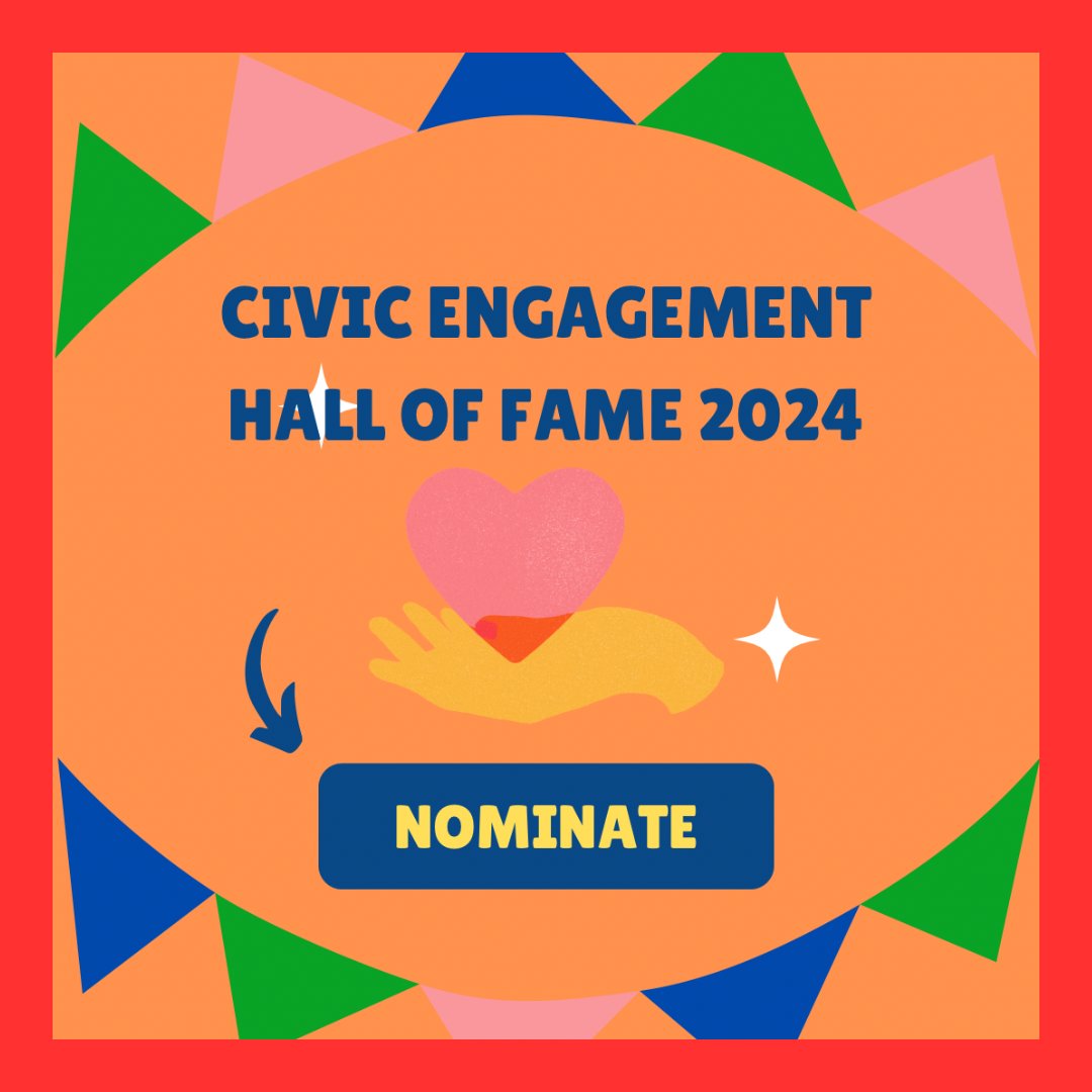 **LAST CALL** The CCE is hosting the Civic Engagement Hall of Fame award ceremony. The awards are given to SSU community members to recognize their commitment to addressing social and environmental challenges facing our communities. Please nominate someone today! link in bio!