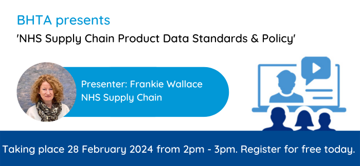 Don't miss Frankie Wallace, Data Standards Engagement Manager, presenting the '@NHSSupplyChain Product Data Standards & Policy' webinar tomorrow from 2-3pm. Join us to give your input on the draft Supplier Requirements and Guidance policy. Register now: bit.ly/42vflgI