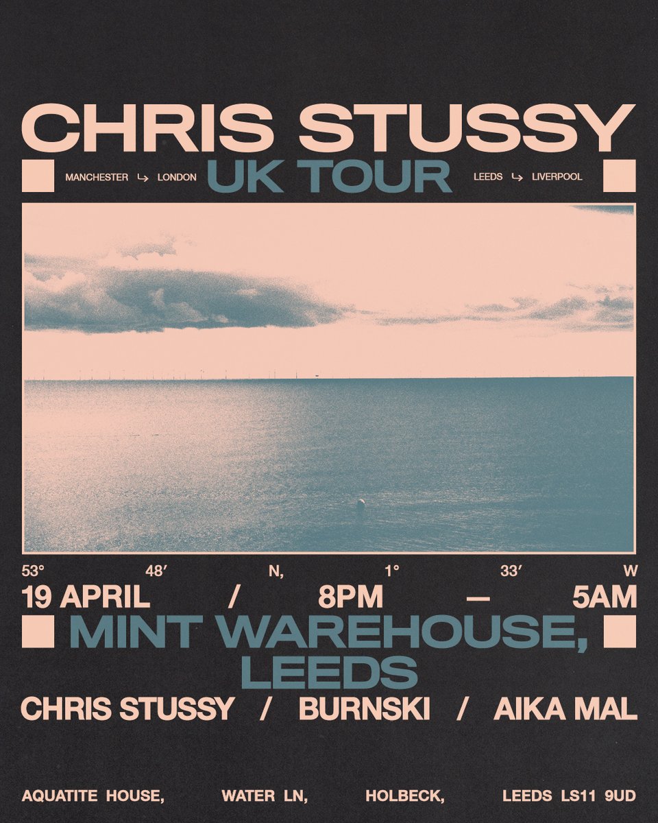 Chris Stussy brings his UK TOUR to Leeds! 🔥 Sign up for pre-sale tickets - link in bio