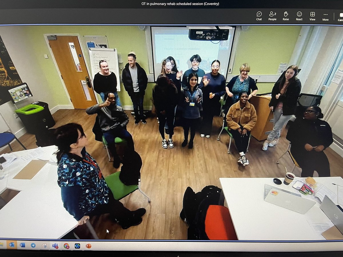 Lovely to chat to Coventry OT students today virtually about pulmonary rehab education and doing research in this area thanks @LouiseSewell_OT for the invite! @covcampus @ENUHealthSocial @nursingednapier