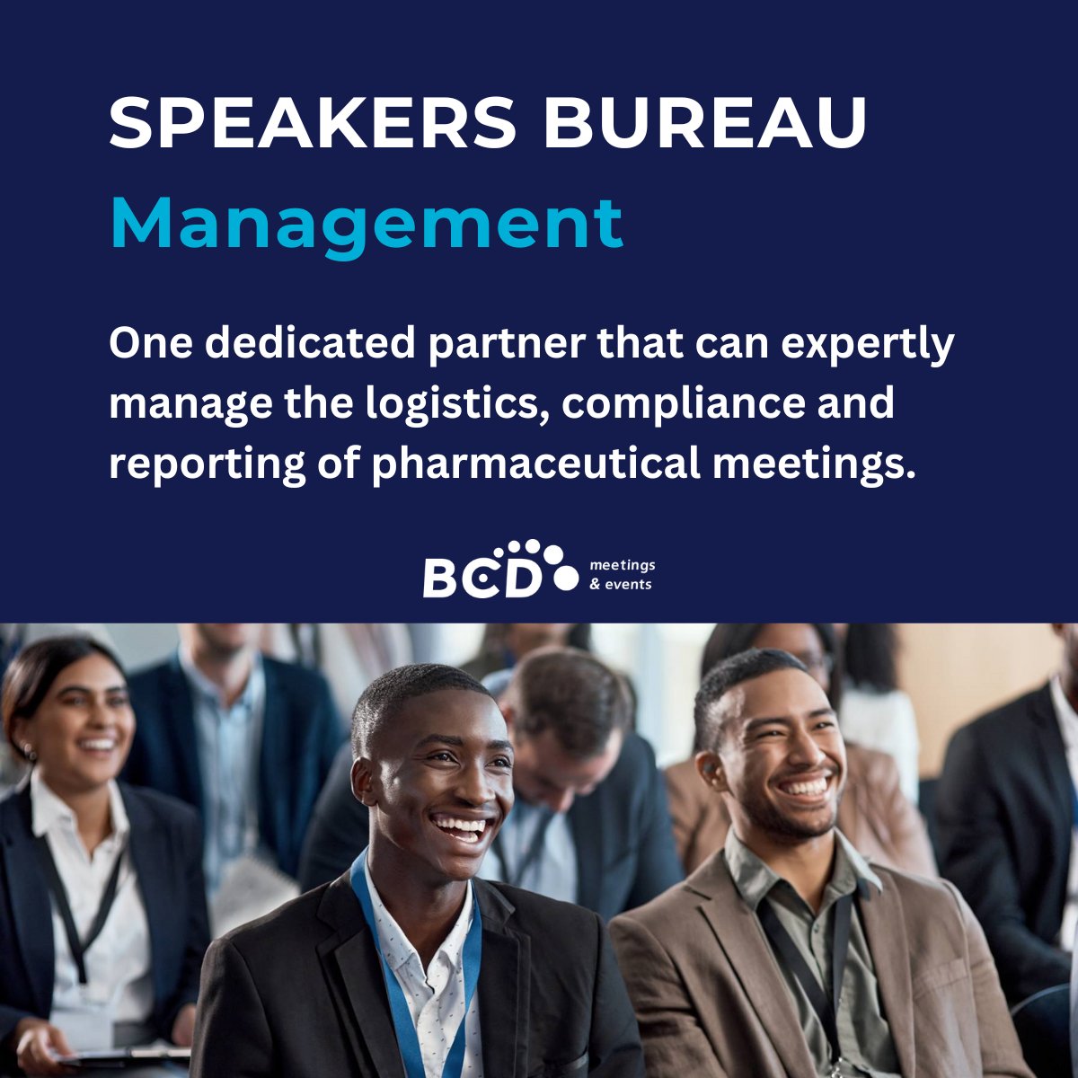 BCD can manage your organization’s speakers bureau program. With thousands of speaker programs planned each year, we have the knowledge, experience and technology needed to plan quality & compliant programs.bit.ly/3Uq8Tpv #medicalcongress #lifesciences #speakersbureau