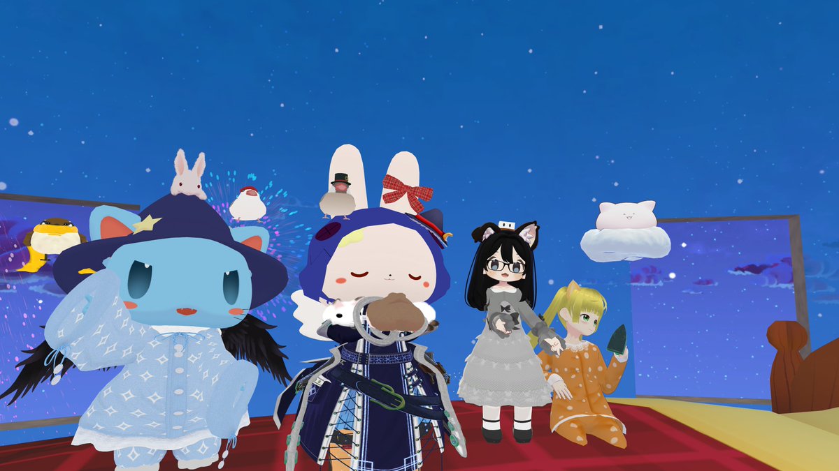 shinoru_channel's tweet image. 今日は古いVketめぐりなど～！
昔のVketでも軽い、重いがあるっぽいから要注意ですぞ～🍙
作業がまだまだ残ってるけど、頑張らないと💦
おやすみなさい、また明日💤
#VRChat #VRV