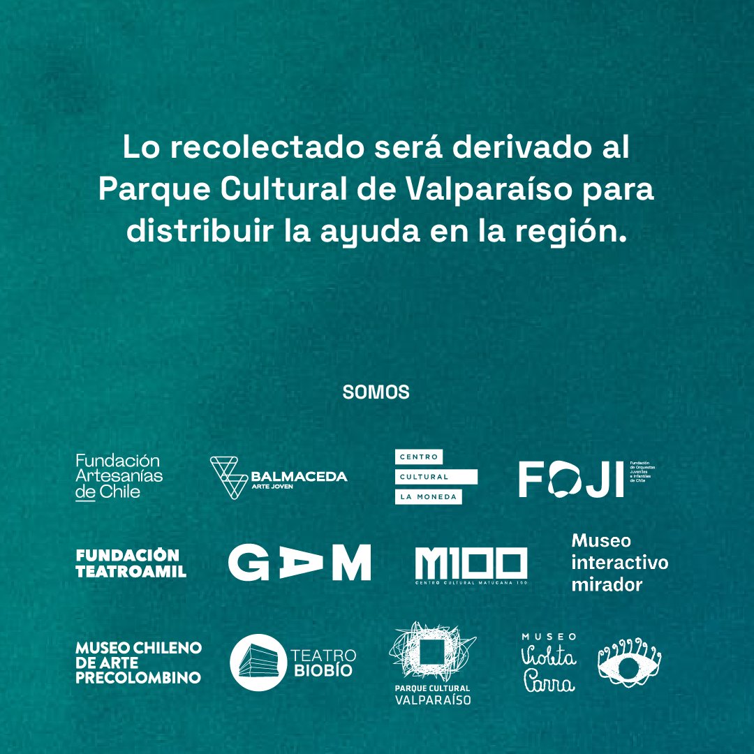 MIM_museo's tweet photo. El mundo de la cultura se vuelve a unir para apoyar a las y los afectados por los incendios en la región de Valparaíso. #CulturaApoya

Entre el 06 al 15 de febrero de 10:00 a 17:00 horas nuestro museo será centro de acopio de los siguientes elementos 👇 https://t.co/t1kxxx2r6X
