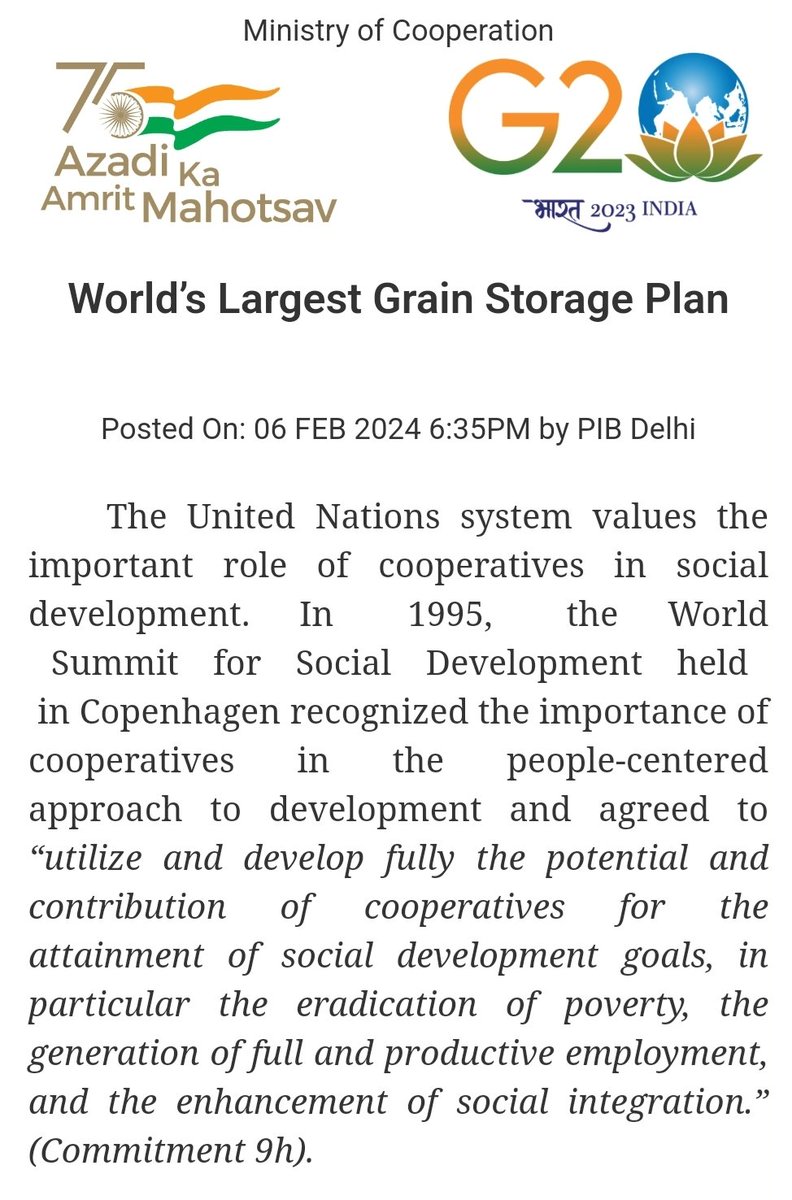 mdncdc's tweet photo. World’s Largest Grain Storage Plan 

https://t.co/A56xKfeSIU 

@MinOfCooperatn
 @NABARDOnline
 @fooddeptgoi
 @FCI_India https://t.co/yEVQCzilRx