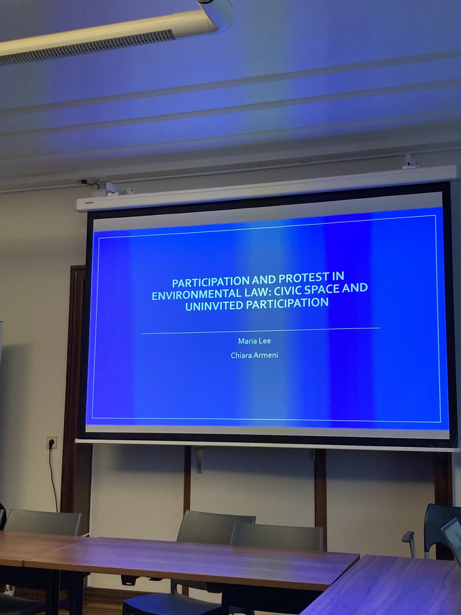 First event of 2024 was this afternoon’s seminar on ‘Participation and protest in environmental law’, by <a href="/ChiaraArmeni1/">Chiara Armeni</a> and <a href="/MariaLeeLaw/">Maria Lee</a>, with insightful discussions on how the law shapes participation in the civic space.