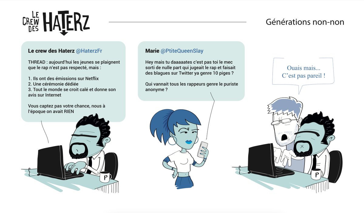 On a fait un strip inédit pour le magazine de <a href="/epicrecordsfr/">Epic Records France</a>. Je crois que c'est notre première BD depuis... 2014 🤪