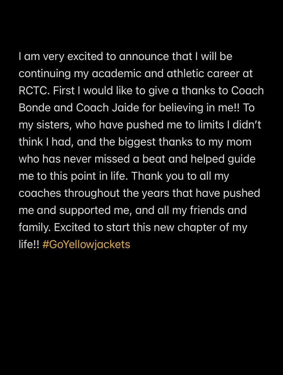 committed!! 💛
#GoYellowjackets