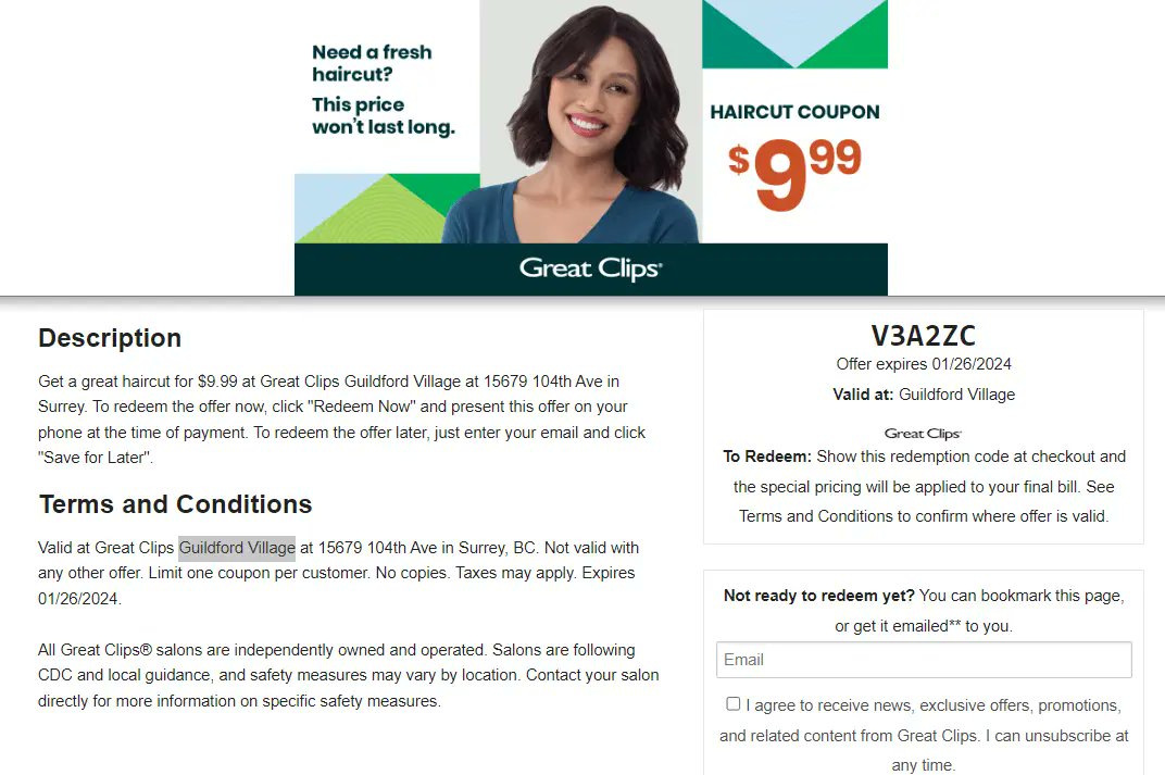 PromoCodesBook's tweet image. $9.99 Great Clips Coupon For Haircut 
couponshaircut.com/latest-9-99-gr…