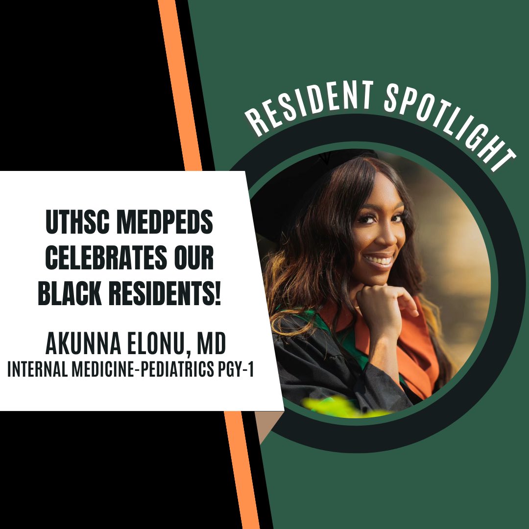 Meet our next resident spotlight for #BlackHistoryMonth Dr. Akunna Elonu! From Ross University SOM! The H-Town Hero, Basketball queen, and Nigerian native ‼️‼️‼️ She is a shining star in Memphis and we and her patients are so thankful to have her!! “Ayeeee Houston!!!” #MP4L