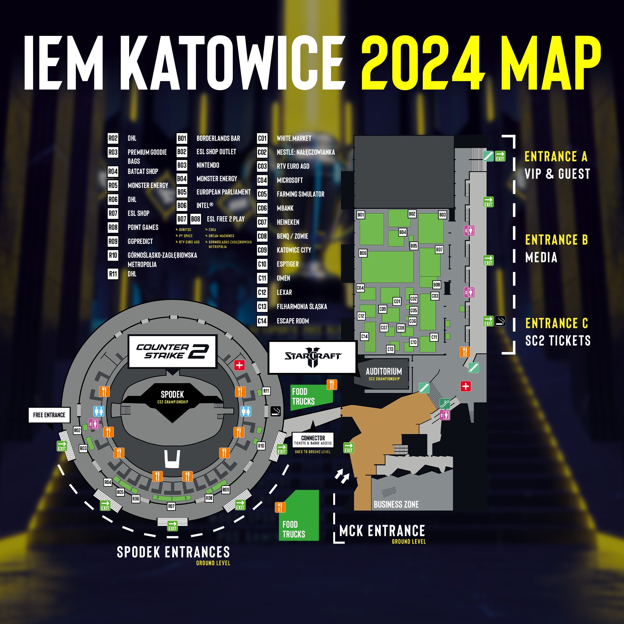 Mapa IEM Katowice 2024