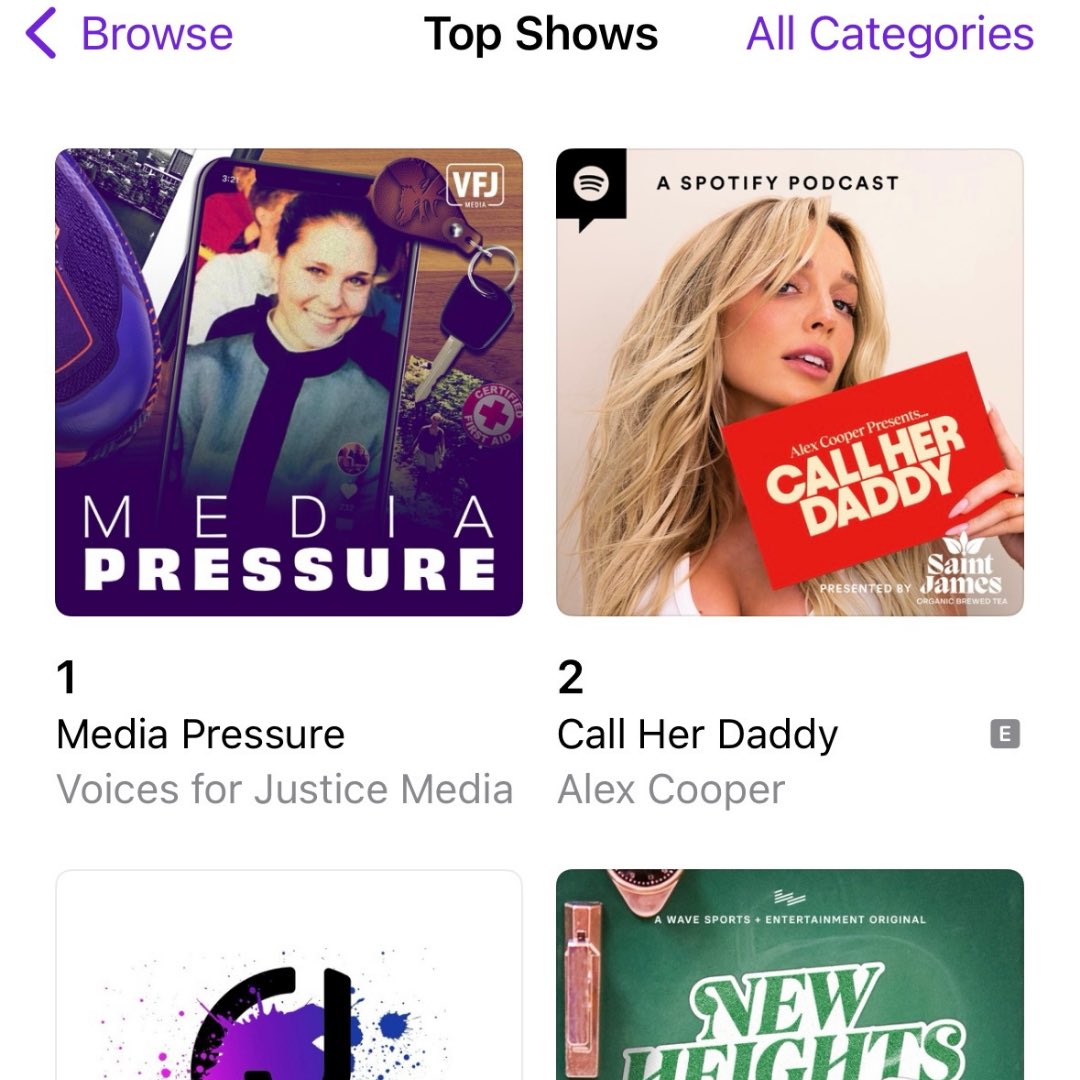 My new show, <a href="/MediaPressPod/">Media Pressure Podcast</a> is number one across all categories on Apple. Family member led true crime content isn’t a fad, it’s the future. Thank you so much to everyone who has listened and shared. Now, let’s get some answers for Maura Murray. 💙💜