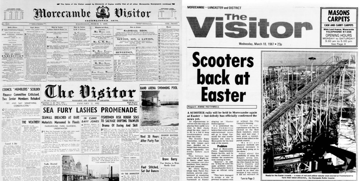 This week we've added the brilliant Morecambe Visitor to our collection of newspapers, with coverage spanning 5 different decades. We've also updated 24 of our titles from across the UK and the Channel Islands. Find out more here: bit.ly/3SLjTMM #TuesdayTitles