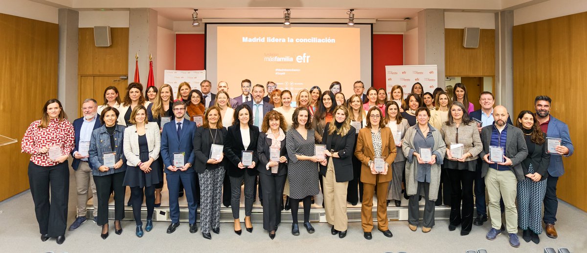 La <a href="/ComunidadMadrid/">Comunidad de Madrid</a> crece 11 puntos en conciliación  y se sitúa por encima de la media nacional según el Barómetro @masfamilia.

Avanzamos en economía, igualdad, infancia, salud pública y familia.

Trabajamos para que Madrid sea la mejor región de Europa para formar una familia.
