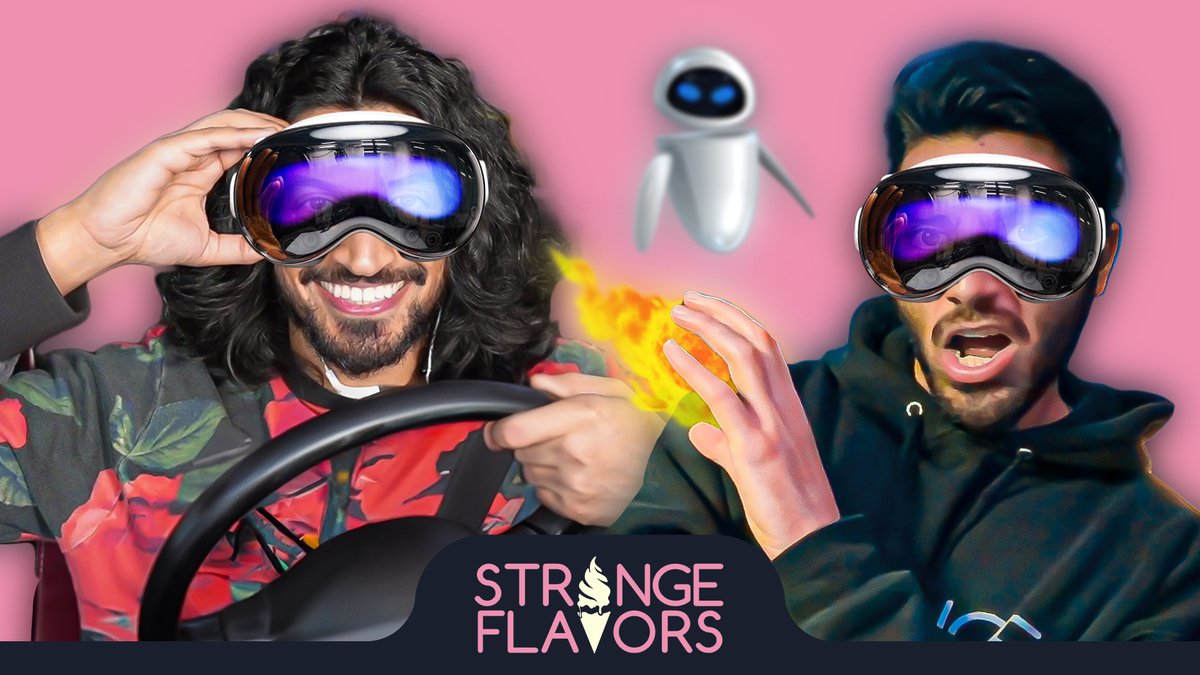 StrangeFlavors_'s tweet photo. Don’t Apple Vision Pro &amp; Drive | Strange Flavors #181 https://t.co/T63cIcDNtH via @YouTube https://t.co/icT9YBVEzU