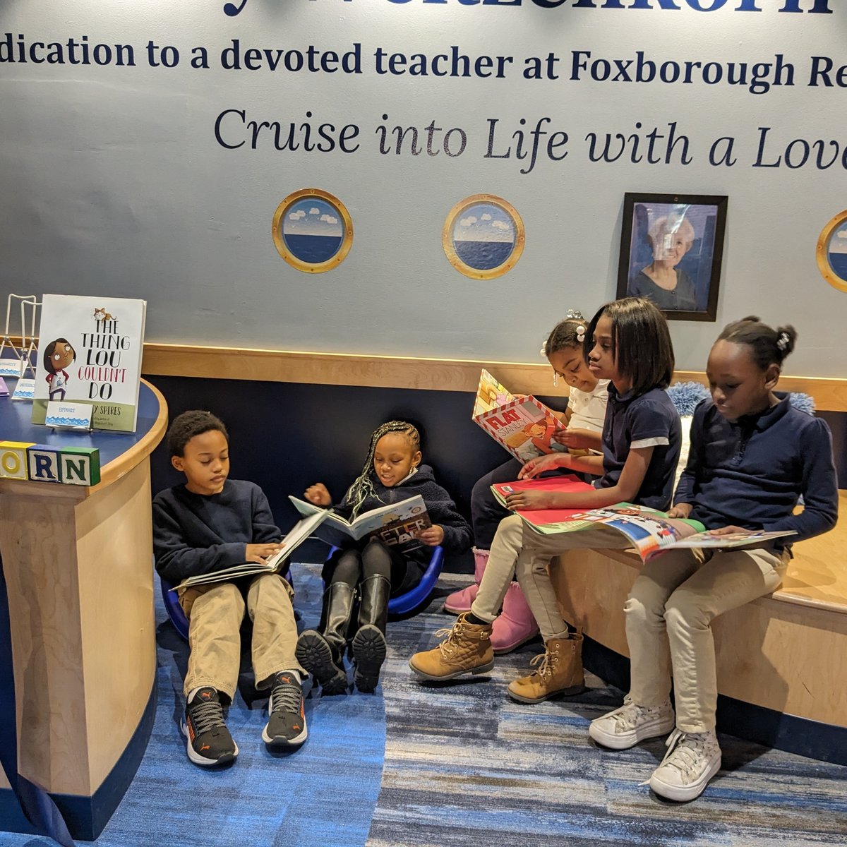 On Monday, February 5th, The Foxborough Regional Charter School Foundation celebrated the unveiling of the Judy Weitzenkorn Reading Center at the @FoxboroughRCS ES Library. Learn more about Jduy's legacy & the generous donation that made this possible ▶ foxboroughrcs.org/apps/news/arti…