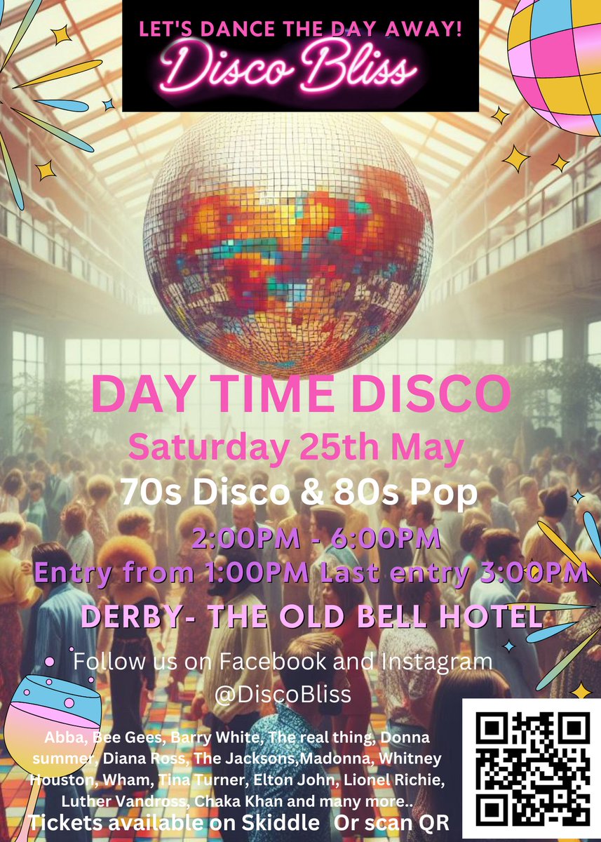 Disco Bliss - Day Party at The Old Bell Hotel skiddle.com/whats-on/Derby…