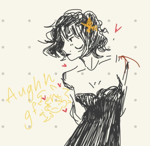 yosano doodles is the best i have to offer bcs uni is fucking me in the ass #bsdfanart #BSD