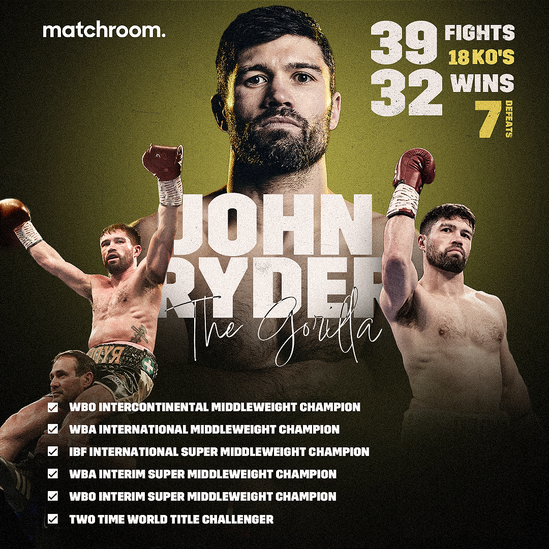 MatchroomBoxing's tweet image. 🦍 Some career, JR! 

👏 @_John_Ryder_