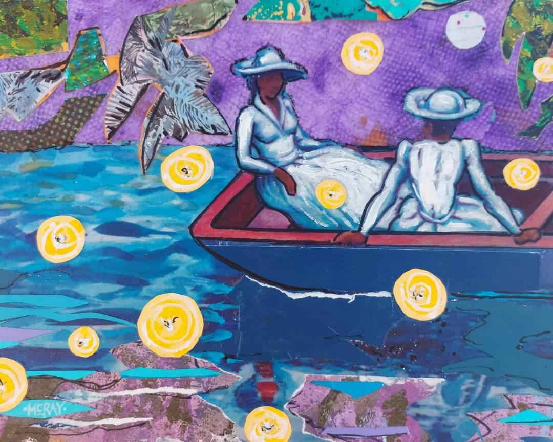 McRayStudios's tweet photo. New work..."Lightning Bugs"
collage painting on paper
8x10
Eric McRay

#collageart #collagepainting #collagist #africanamericanart #blackart #mixedmedia #raleighnc #mcraystudios #ericmcray #originalart #painting #exhibition #artexhibition #artexhibition2024 #artgalleries https://t.co/j5KWxsiXL6