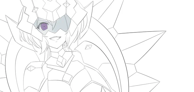 毎日お絵かき2304日目  
今日はクリスちゃんの線画を整える( ˘ω˘ )
 #シンフォギア 