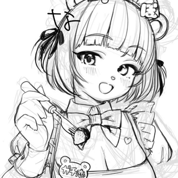 バレンタイン絵ぽんぽこ 