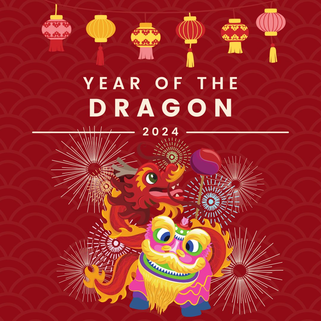 🐲 Happy Year of the Dragon to all those who celebrate the Lunar New Year 🐉 #LunarNewYear2024 #YearOfTheDragon #ChineseNewYear2024