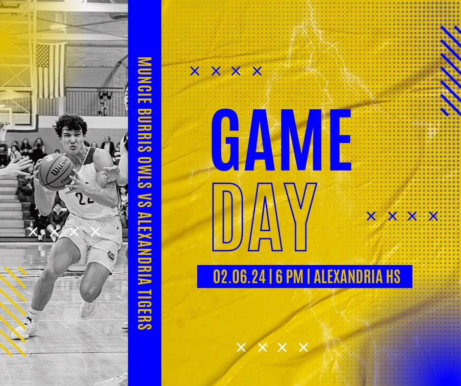 BurrisBoysBBall's tweet photo. π Game Day
π Alexandria Tigers
ποΈ Tuesday, February 6, 2024
β° JV - 6:00 pm | Varsity - 7:30 pm
π Alexandria Monroe HS
πΊ Live AUDIO Stream available β‘οΈ https://t.co/a13RDdsvxj
#GoOwls #CompeteAndImprove https://t.co/Hy13eSbdnX