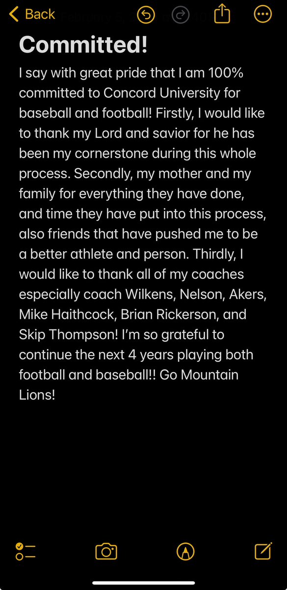 Jeremiah π§¨JT𧨠Thompson βΎοΈπ (@jeremiahthomp06) on Twitter photo π€βοΈ After great conversations with <a href="/coachBFerg27/">Brian Ferguson</a> and <a href="/TrentAbernathy/">Trent Abernathy</a> iβm am truly blessed to say I have fully committed to Concord University for football and baseball! π€βοΈ After great conversations with <a href="/coachBFerg27/">Brian Ferguson</a> and <a href="/TrentAbernathy/">Trent Abernathy</a> iβm am truly blessed to say I have fully committed to Concord University for football and baseball!