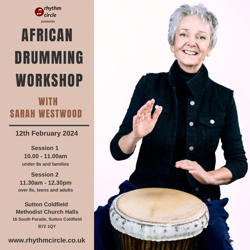 RhythmCircleUK's tweet photo. What makes a good drum? Which materials make the best frames / membranes?

Find out at Session 1 of our African Drumming Workshop on 12th February. https://t.co/6qi68Eu0lD
