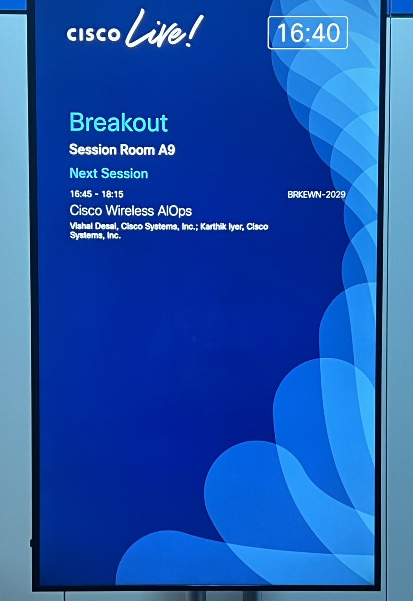 Last session of the day to round off day2 of #CiscoLiveEMEA