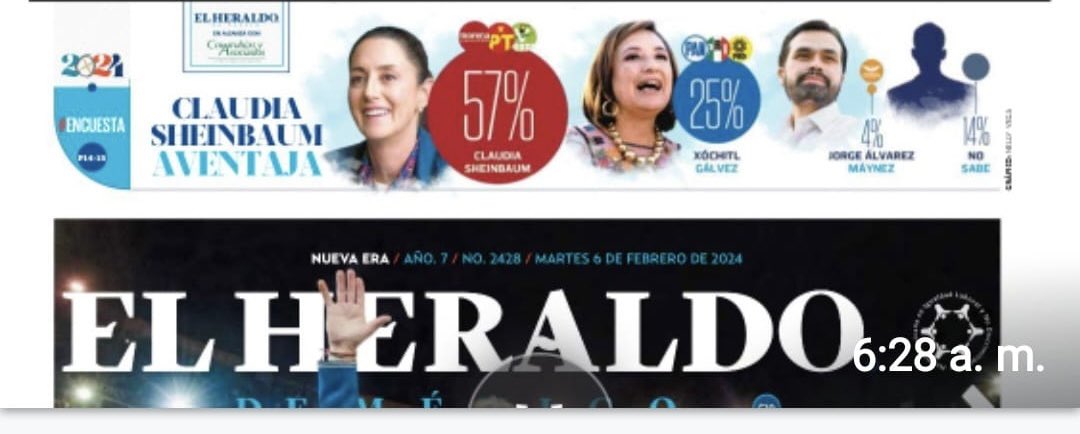 tatclouthier's tweet photo. Cuando la realidad de los números supera, por mucho, a los del frente y no les queda más que el golpe bajo. #FelizMartes porque ¡#ClaudiaPresidenta! 💅🏼 https://t.co/zyy7YRxV7I