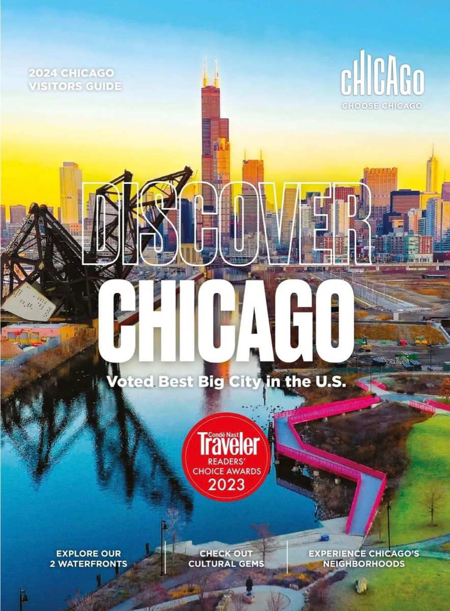 NEWS: My photo was chosen for the cover of the 2024 Chicago Visitors Guide!