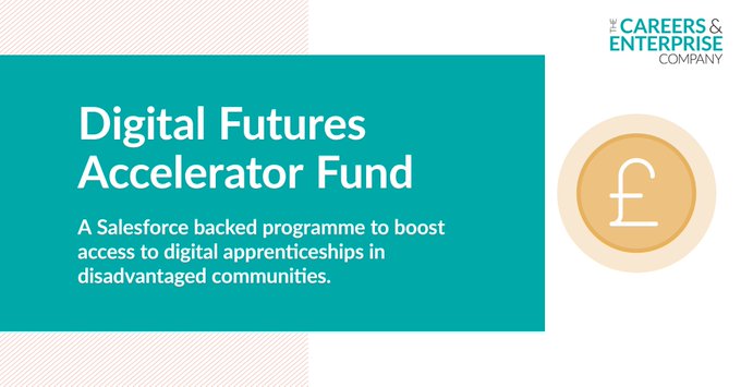 The Careers & Enterprise Company (@careerent) on Twitter photo Thrilled to be working in partnership with <a href="/salesforce/">Salesforce</a> who are investing £1 million in a national approach to boost access to #apprenticeships in disadvantaged communities.
The Digital Futures Accelerator Fund uses evidence from our ATE Framework: bit.ly/3ut3001
#NAW24 Thrilled to be working in partnership with <a href="/salesforce/">Salesforce</a> who are investing £1 million in a national approach to boost access to #apprenticeships in disadvantaged communities.
The Digital Futures Accelerator Fund uses evidence from our ATE Framework: bit.ly/3ut3001
#NAW24