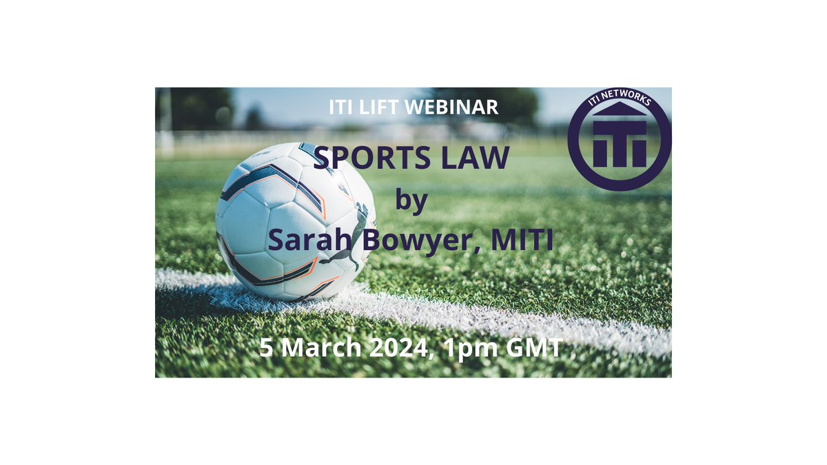 Curious about Sports Law? Join our next webinar by Sarah Bowyer <a href="/XBowXl8/">Sarah Bowyer</a> on 5 March 2024, 1pm, for an introduction to this field. The event is for LIFT members only but ITI members are welcome to join our network to participate (legal-translators.co.uk/contact.asp). #xl8 #1nt #iticommunity
