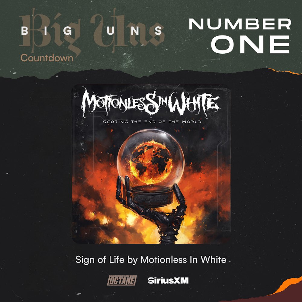 So much love to our @SiriusXMOctane family and Octane faithful for always lifting MIW up and keeping us going! Especially while we are away working on new stuff. Another Octane Big-Uns #1 from this album is crazy. Thank you! sxm.app.link/BigUnsCountdown