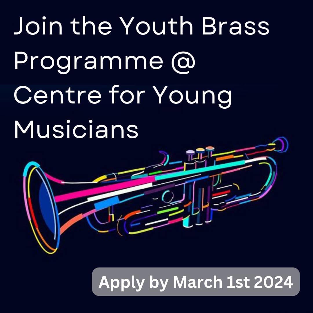 New to music?  Try our Youth Brass Class!  
The CYM Youth Brass programme is an opportunity for all young children with a passion for music to learn and develop their skills and creativity in a vibrant and stimulating environment. 

Apply Now:
gsmd.ac.uk/study-with-gui…