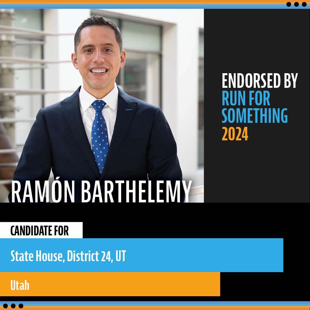 RamonForUtah's tweet photo. Incredibly honored to be endorsed by @runforsomethingnow, an organization supporting young diverse progressives running for office! Thank you so much! 

Candidate Profile: https://t.co/Y5TXnjhfUy

Donate Today: https://t.co/bwcW4VqCdG https://t.co/kuCzf5p1hZ