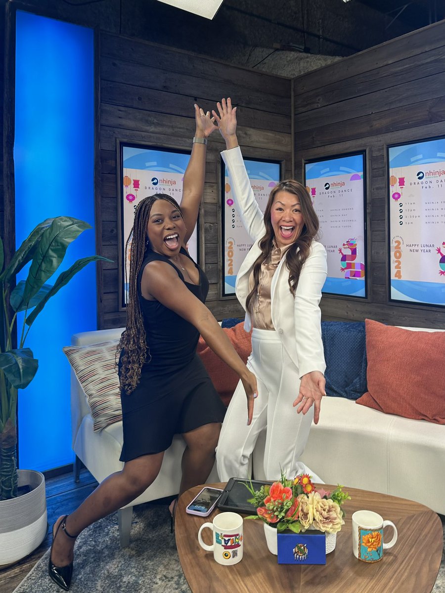 nhinjas's tweet photo. Catch me on Fox 25’s Living Oklahoma today with @the_kaylalyons for the segment on Lunar New Year 🧧 🐉 celebrations at @nhinjasushi and @nhinjaexpress 🍣 📚 

Nhinja Sushi Ninja Life Hacks Nhinja Express
Greater OKC Asian Chamber of Commerce https://t.co/y7BpAb02kZ