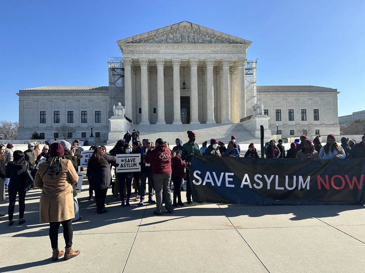 .@IEquality and other immigrant advocacy groups are rallying in front of the Supreme Court against proposed immigration reforms in the Supplemental Funding Bill @WashBlade