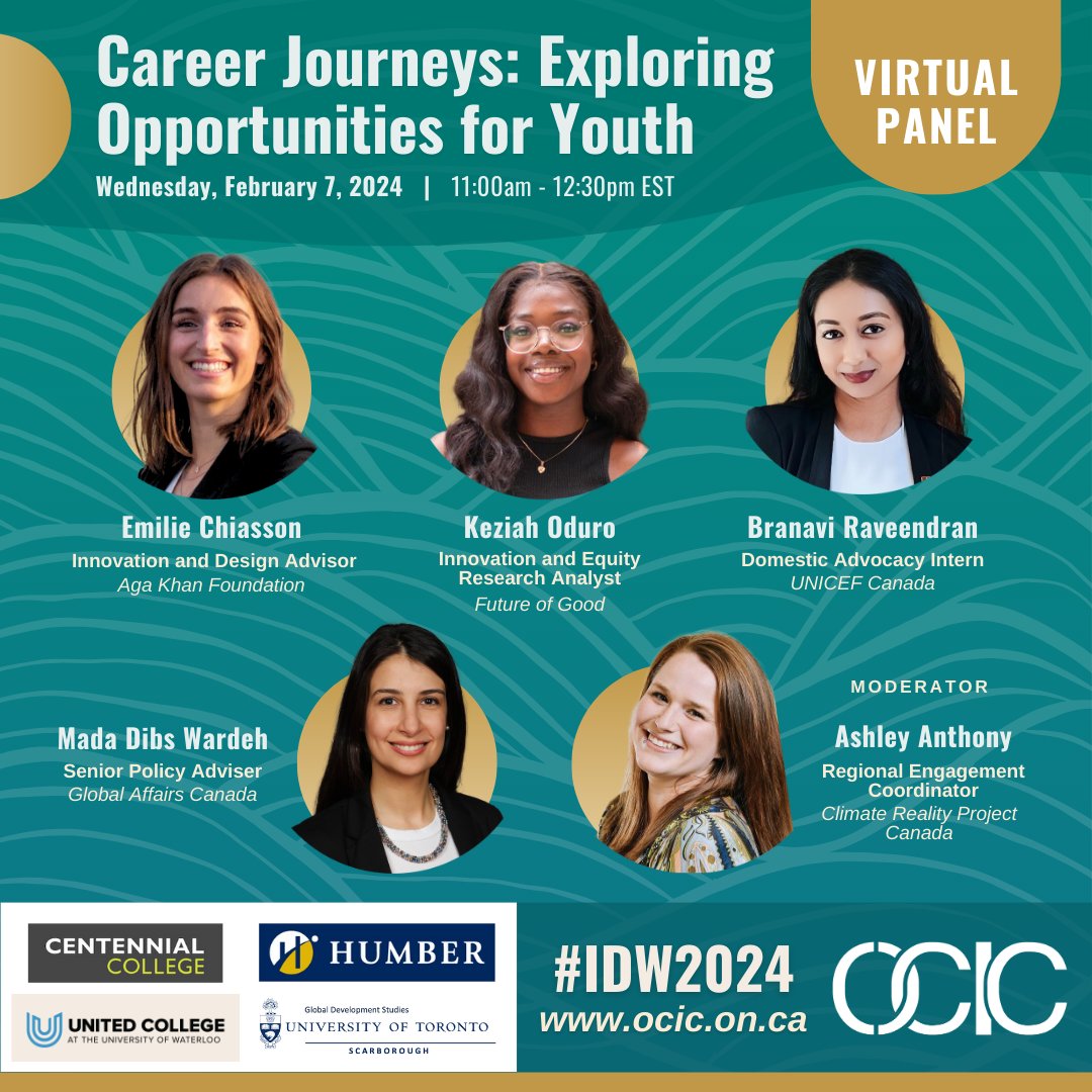 Join us for our #IDW2024 virtual Career Panel tomorrow at 11am EST. We have an amazing lineup of panelists who will be sharing their career journeys in the international cooperation sector. See you there: us02web.zoom.us/meeting/regist… #GoForTheGoals #CareerPanel