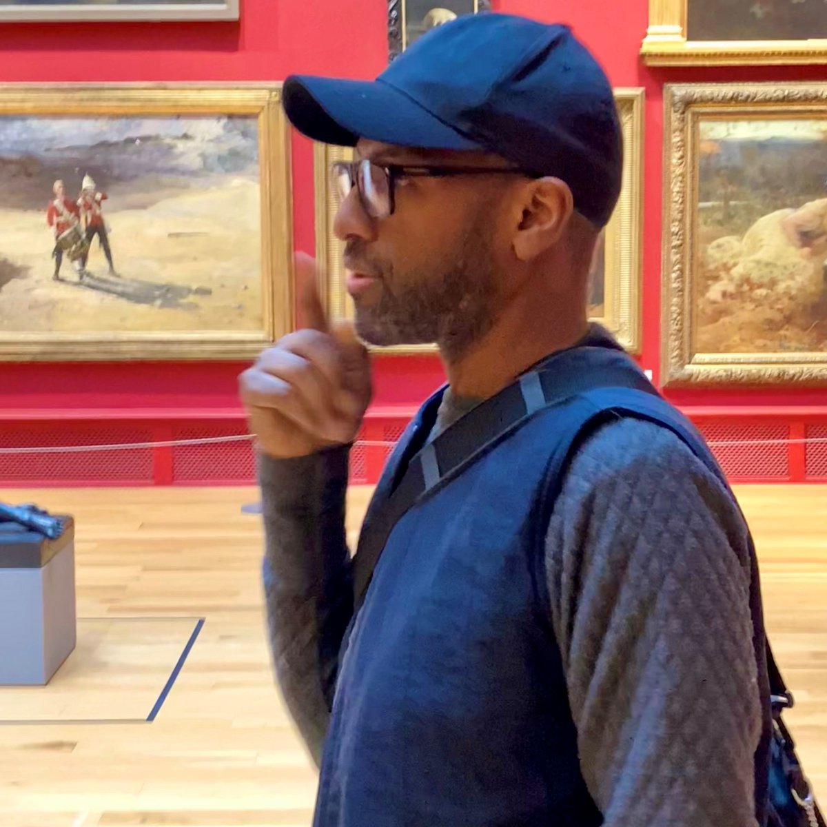 LeedsArtGallery's tweet photo. We are excited that award winning artist Curtis Holder is in residence this week as part of #2020Project. Curtis is researching the collection in advance of making a new work. Commission supported by #DecolonisingArtsInsitute @ual @ace_national @FreelandsF https://t.co/vSUVmgAqdF https://t.co/YxbRrM4Nwn