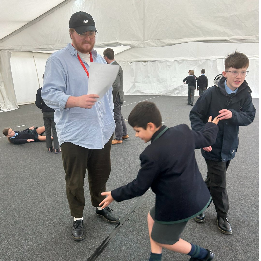 RGSTheGrange's tweet photo. 🎭✨ Performing Arts Week! 🌟 Year Six pupils enjoyed a workshop yesterday led by former RGS The Grange pupil, Charlie Day! It was an inspiring session filled with creativity and talent. #PerformingArtsWeek #Creativity #RGSTheGrange 🎶🎬 https://t.co/SVJqFp9B5r