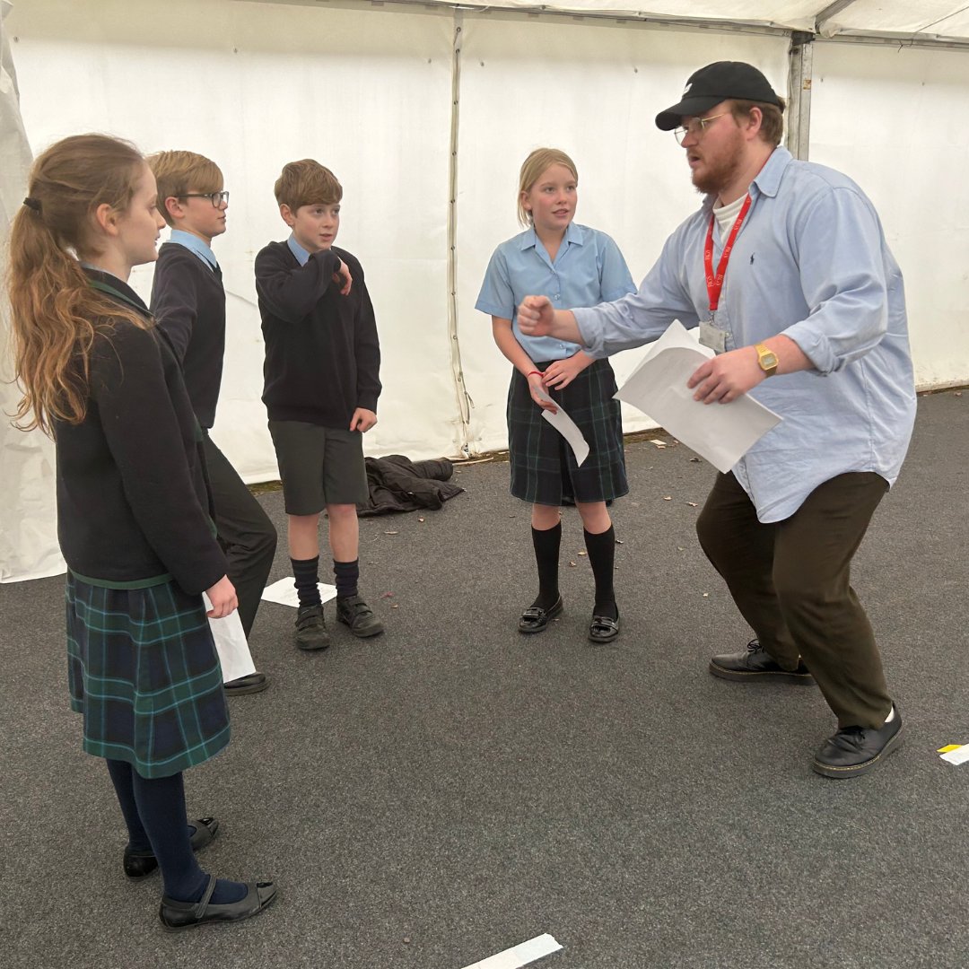 RGSTheGrange's tweet photo. 🎭✨ Performing Arts Week! 🌟 Year Six pupils enjoyed a workshop yesterday led by former RGS The Grange pupil, Charlie Day! It was an inspiring session filled with creativity and talent. #PerformingArtsWeek #Creativity #RGSTheGrange 🎶🎬 https://t.co/SVJqFp9B5r