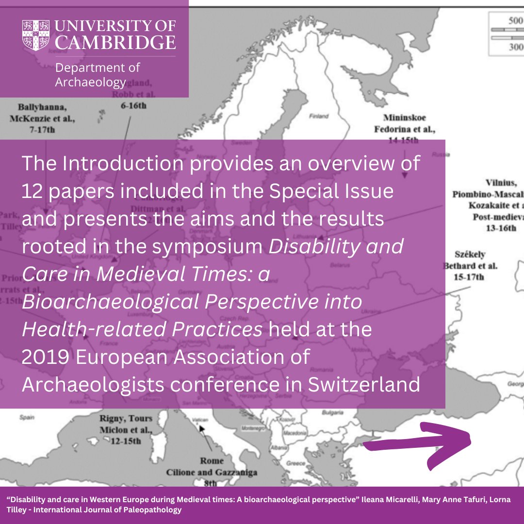 UCamArchaeology's tweet photo. 📣Open access paper 📣 ‘Disability and care in Western Europe during Medieval times’ for a Special Issue in the International Journal of Paleopathology @ElsevierArchaeo from Ileana Micarelli, Mary Anne Tafuri @SapienzaRoma and Lorna Tilley 

Read it here: https://t.co/77Phd3io5b https://t.co/cE33ffMGQn