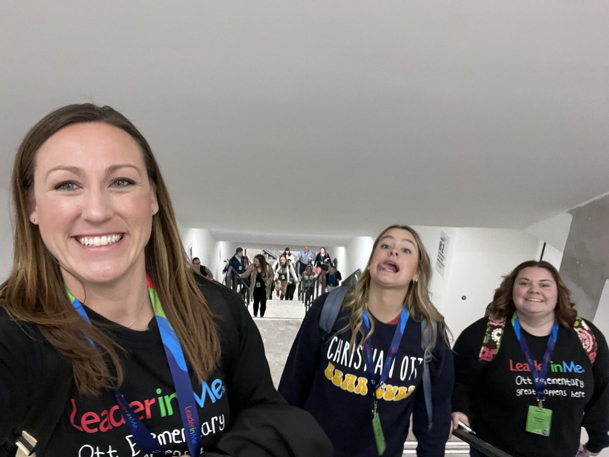 Leading the people up 4 flights of stairs instead of waiting for escalators. Plus we got some sunshine! #LIMsymposium <a href="/OttBearCubs/">Christian Ott Elementary</a> <a href="/Mrs_T_OReilly/">Taylor O’Reilly</a> <a href="/5thwithFergen/">Mrs. Laffey</a>
