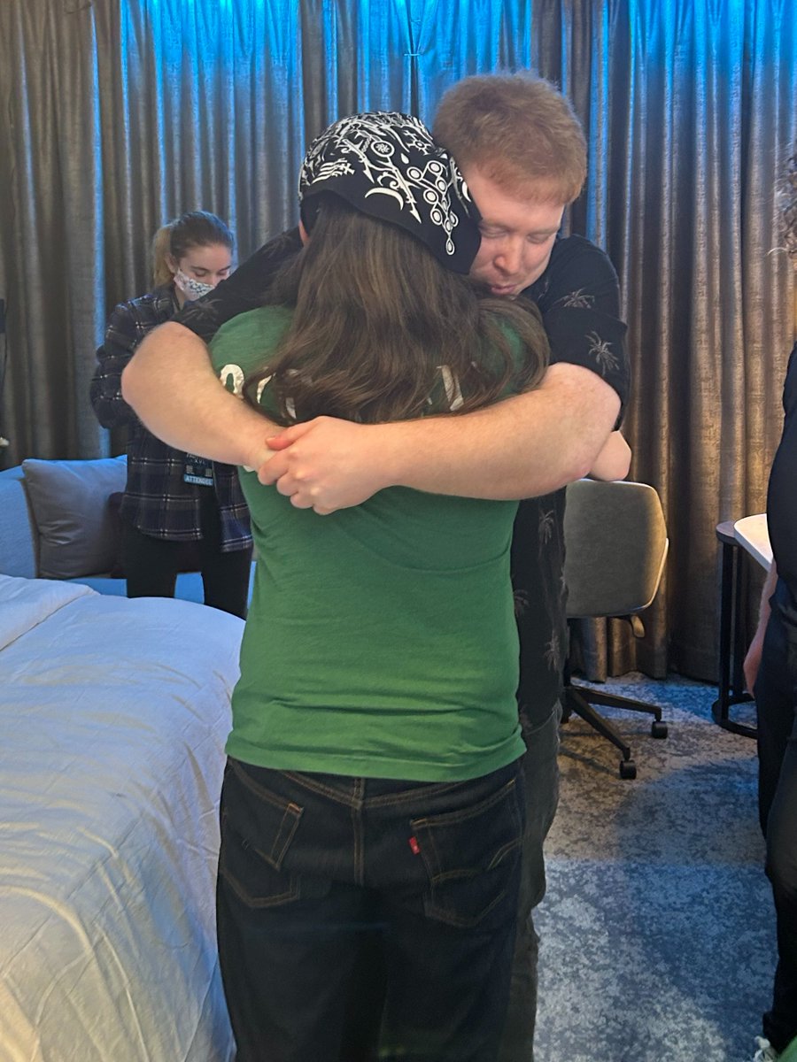 jvjrprod_ffdoc's tweet photo. Who needs a hug today? Well, our film crew has got you covered! We're not just experts behind the camera, but we also give the best warm hugs in town. So come on over and get your daily dose of love and laughter from us! #FilmCrewHugs #SpreadLove #BTSFun #ffxvi2024 #ffdoc https://t.co/wprW1LUllC