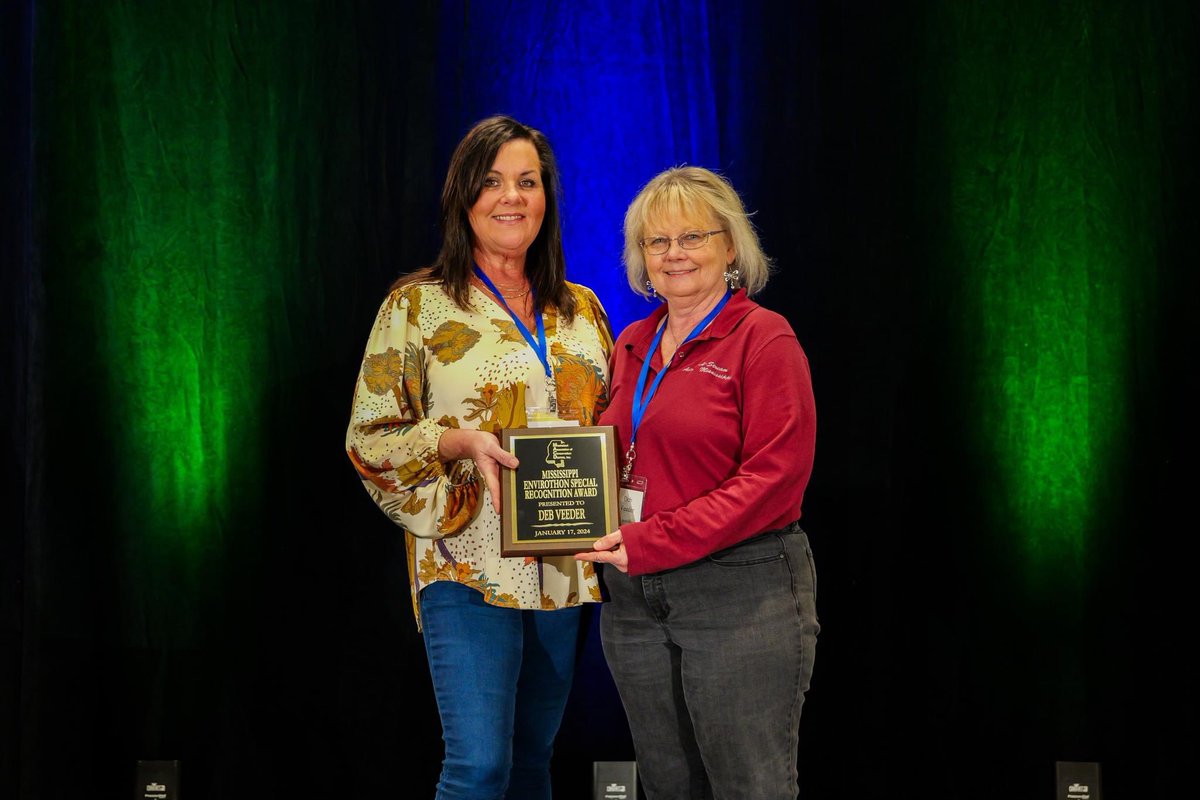 Congratulation’s to Deb Veeder for recently being recognized by the Mississippi Association of Conservation Districts (MACD) for the Envirothon Special Recognition Award.  Deb runs MWF’s Adopt-A-Stream program and is so deserving of this recognition. Lucky to have her on our team