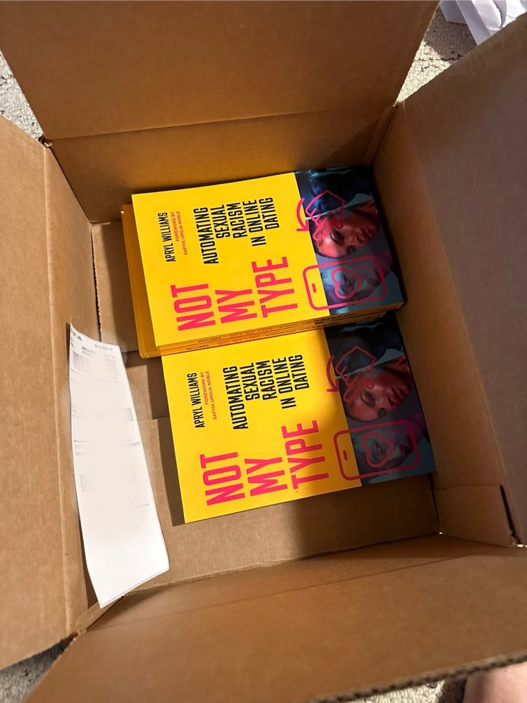 Not My Type: Automating Sexual Racism in Online Dating is officially published w/@stanfordpress! Launch party on March 7 — virtual + in person registration here events.umich.edu/event/115995 @UMich @UmichDigital @UM_CommStudies future events will be posted here notmytype.info